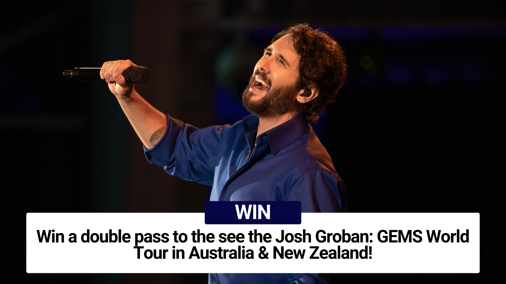 Josh Groban 2026 ticket GOS