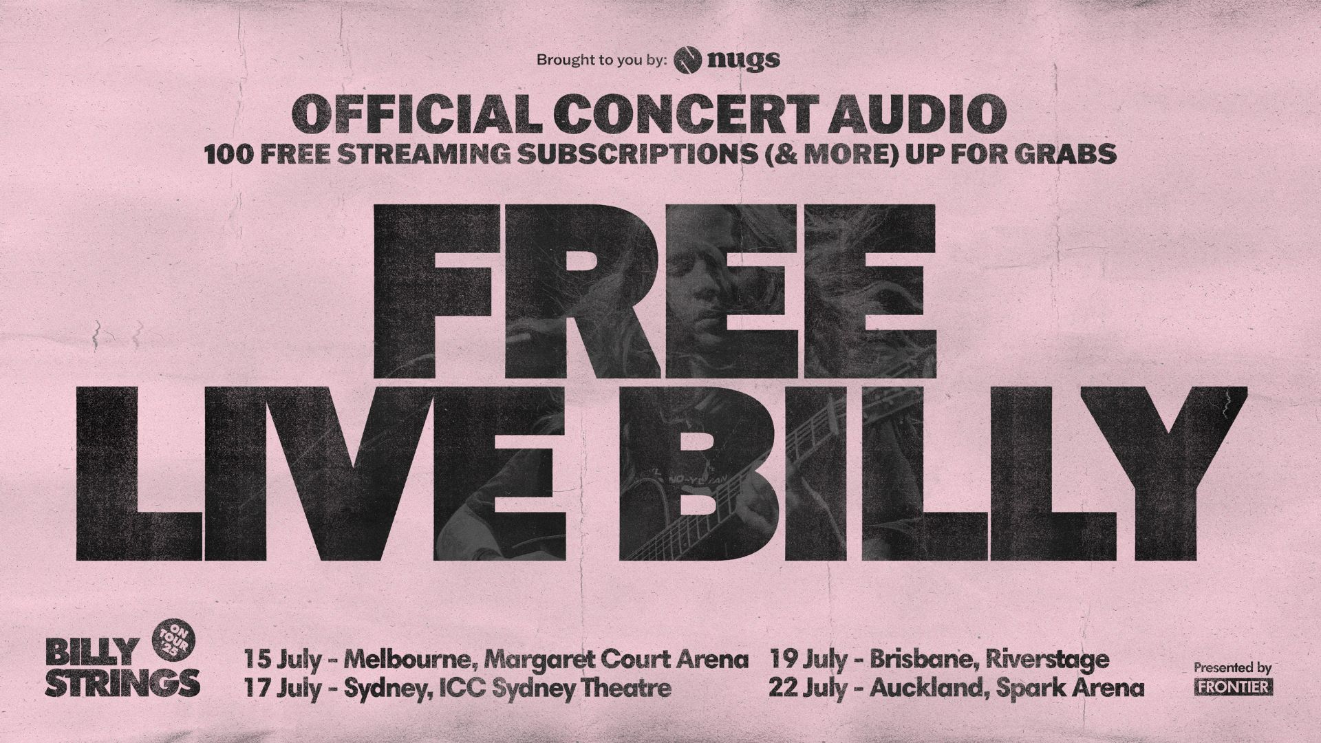 Win a Billy Strings prize pack or nugs.net subscription!