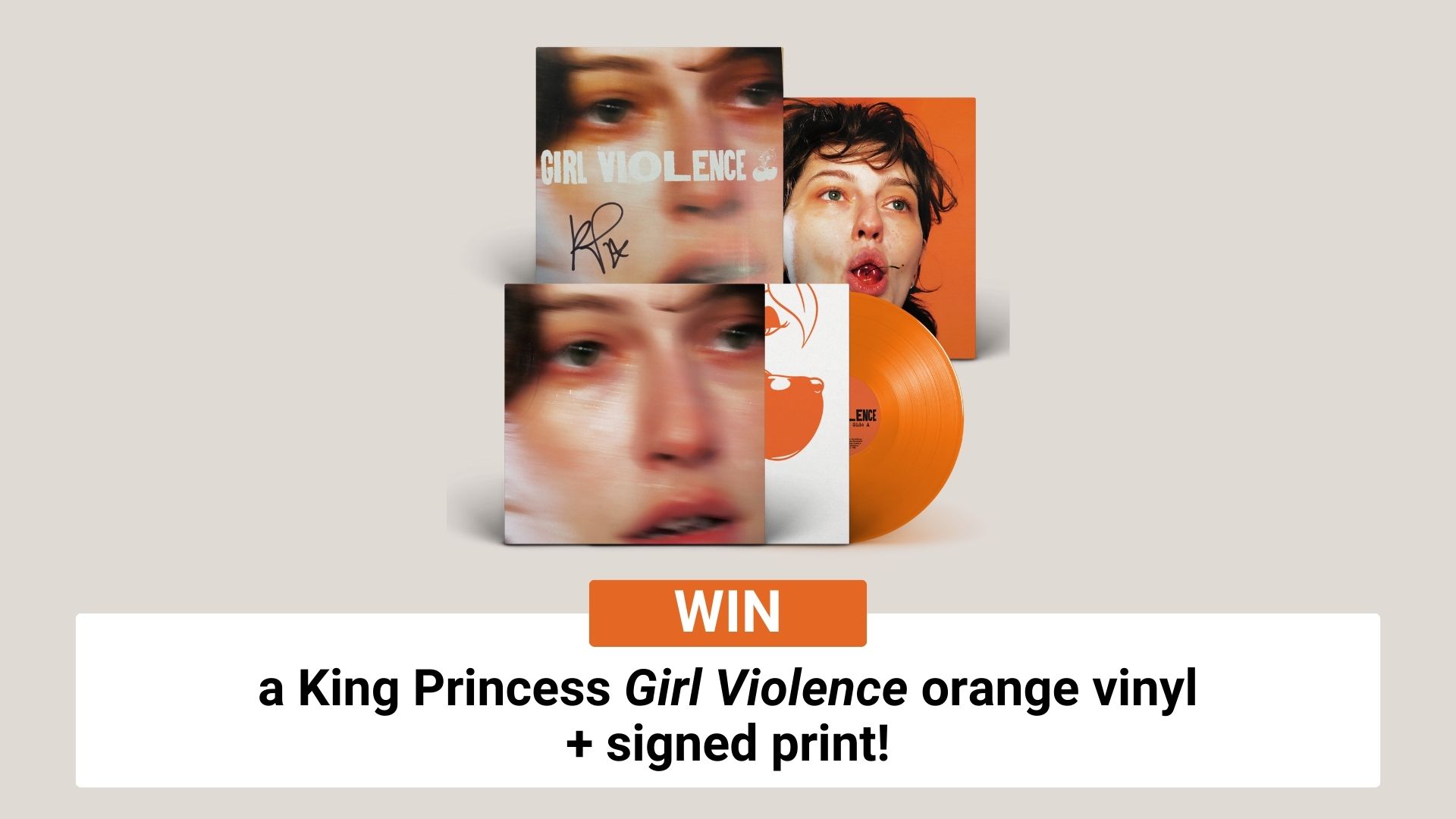 Win a King Princess Girl Violence vinyl!