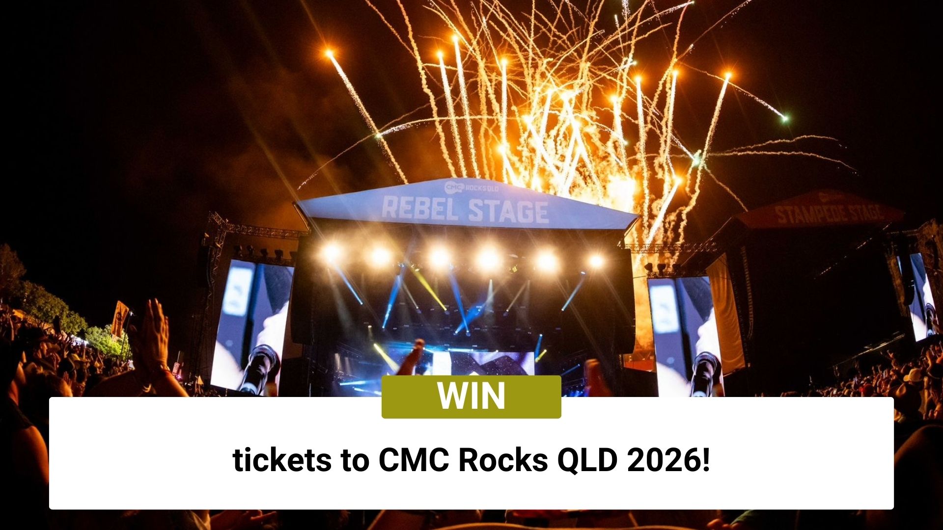 Win tickets to CMC Rocks QLD 2026!