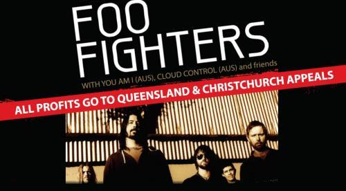 Foo Fighters Flood & Earthquake Charity Concerts